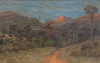 Sample artwork by Leonardus (Leo) Joseph Eland (1884 - 1952), known for island landscape paintings - View similar artists and auction records